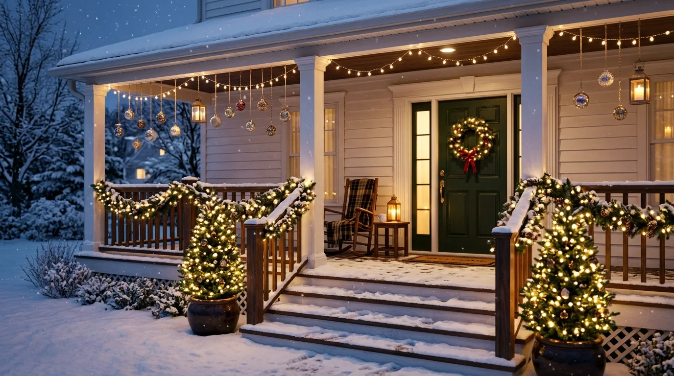 7 Front Porch Christmas Decor Ideas for a Warm Welcome